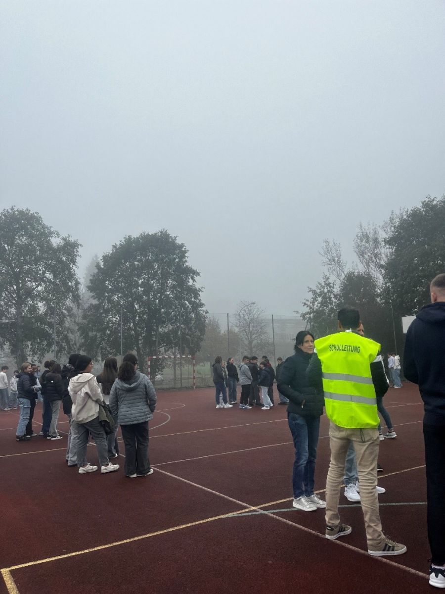 Evakuationsübung am OZ Grünau