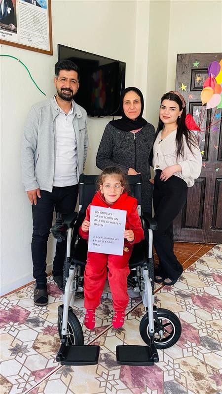 „Ein kleiner Beitrag, grosse Wirkung: Rollstühle für Kinder in Cizre“
