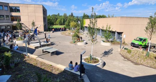 Ein neuer Pausenplatz für die Grünau